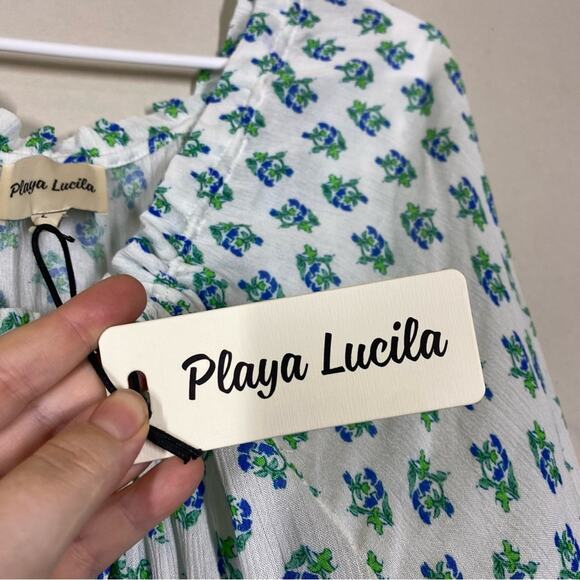 NWT Playa Lucila Printed Short Dress Size Large - Picture 12 of 15